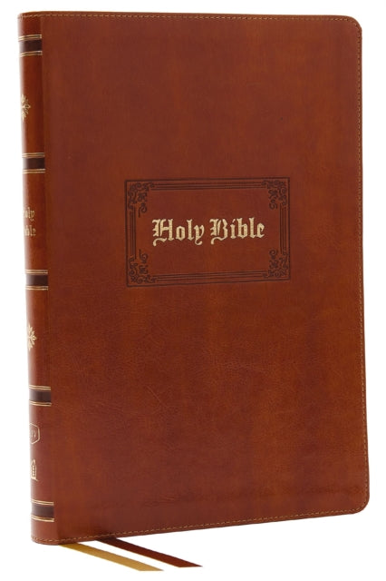 Book cover of: KJV Holy Bible: Giant Print Thinline Bible, Tan Leathersoft, Red Letter, Comfort Print: King James Version (Vintage Series). By: Zondervan Publishing Company