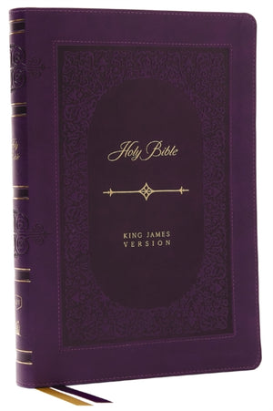KJV Holy Bible: Giant Print Thinline Bible, Purple Leathersoft, Red Letter, Comfort Print