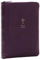 Book cover of: KJV Holy Bible: Compact with 43,000 Cross References, Purple Leathersoft with zipper, Red Letter, Comfort Print: King James Version. By: Zondervan Publishing Company