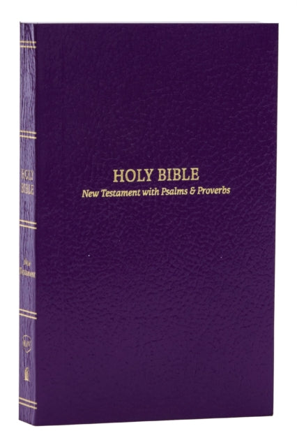 Book cover of: KJV Holy Bible: Pocket New Testament with Psalms and Proverbs, Purple Softcover, Red Letter, Comfort Print: King James Version. By: Zondervan