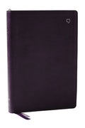NET Bible, Large Print Thinline with Cross References, Purple Leathersoft, Comfort Print