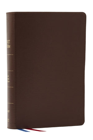 NET Bible, Full Notes Edition (NET, Brown Genuine Leather, Comfort Print)