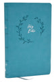 Book cover of: NKJV Holy Bible, Value Ultra Thinline, Teal Leathersoft, Red Letter, Comfort Print. By: Zondervan