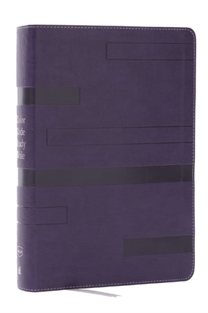 Color Code Study Bible, Revealing God's Truth Color by Color (NKJV, Purple Leathersoft, Red Letter)