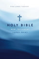 Book cover of: KJV Large Print Outreach New Testament Bible, Cross Softcover, Comfort Print. By: Zondervan