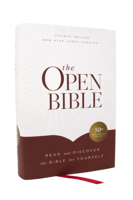 Book cover of: Open Bible: Read and Discover the Bible for Yourself (NKJV, Hardcover, Red Letter, Comfort Print)