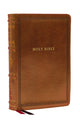 NKJV Large Print Reference Bible, Brown Leathersoft, Red Letter, Comfort Print (Sovereign Collection), Holy Bible, New King James Version 9781400344345 Zondervan