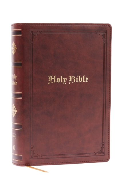 Book cover of: NKJV Bible: Personal Size Giant Print, Brown Leathersoft, Holy Bible, Red Letter, Comfort Print: New King James Version