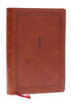 Book cover of: KJV Giant Print End-of-Verse Reference Bible, Brown Leathersoft, Red Letter, Comfort Print