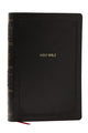 Book cover of: NKJV Giant Print End-of-Verse Reference Bible, Black Leathersoft, Red Letter, Comfort Print (Thumb Indexed)