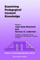 Book cover of: Examining Pedagogical Content Knowledge