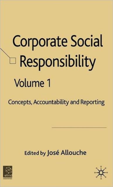 Book cover of: Corporate Social Responsibility. By: Jose Allouche