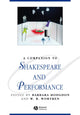 Book cover of: Companion to Shakespeare and Performance
