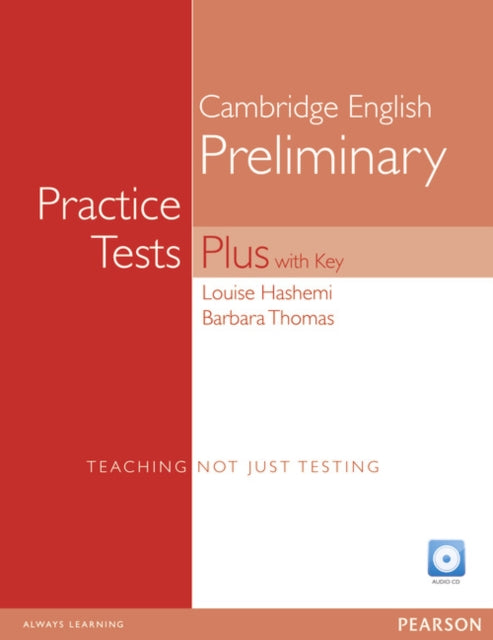 Book cover of: PET Practice Tests Plus with Key NE and Audio CD Pack. By: Louise Hashemi