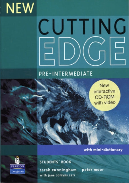 Book cover of: New Cutting Edge Pre-Intermediate Students Book and CD-Rom Pack. By: Sarah Cunningham