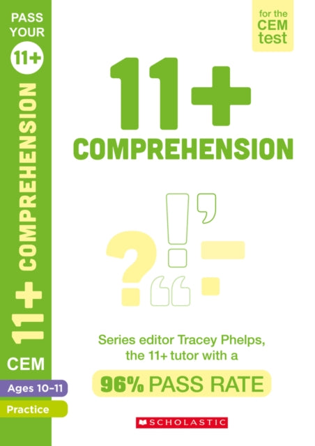11+ English Comprehension Practice and Assessment for the CEM Test Ages 10-11 9781407183763 Tracey Phelps