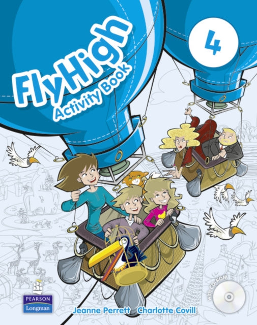 Book cover of: Fly High Level 4 Activity Book and CD ROM Pack. By: Jeanne Perrett