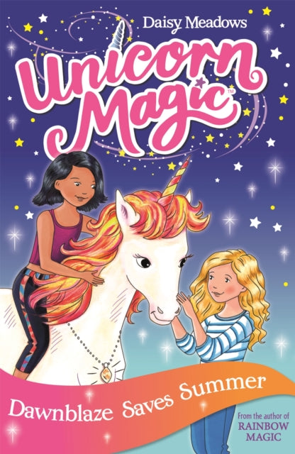 Book cover of: Unicorn Magic: Dawnblaze Saves Summer. By: Daisy Meadows