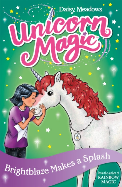 Book cover of: Unicorn Magic: Brightblaze Makes a Splash. By: Daisy Meadows