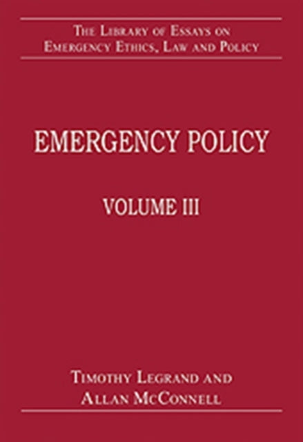 Book cover of: Emergency Policy. By: Timothy Legrand