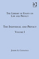 Book cover of: Individual and Privacy. By: Joseph A. Cannataci