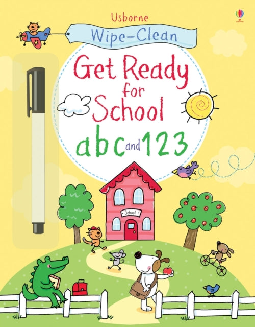 Book cover of: Wipe-clean Get Ready for School abc and 123. By: Sam Taplin