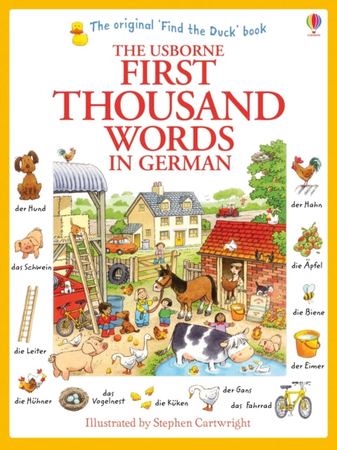 Book cover of: First Thousand Words in German. By: Heather Amery