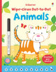 Book cover of: Wipe-clean Dot-to-dot Animals. By: Felicity Brooks