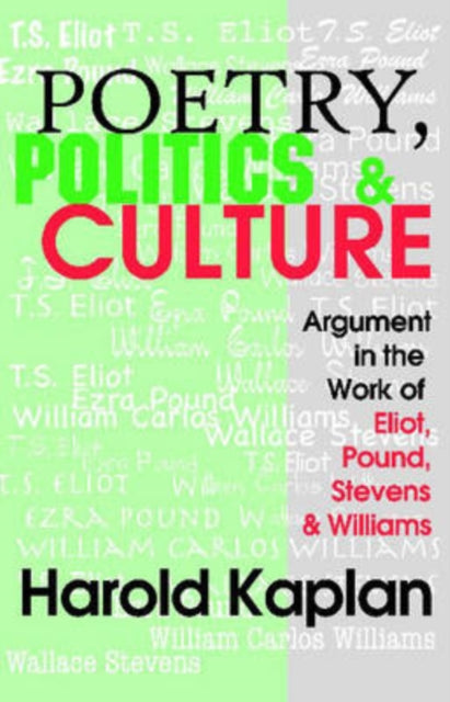 Book cover of: Poetry, Politics, and Culture. By: Harold Kaplan