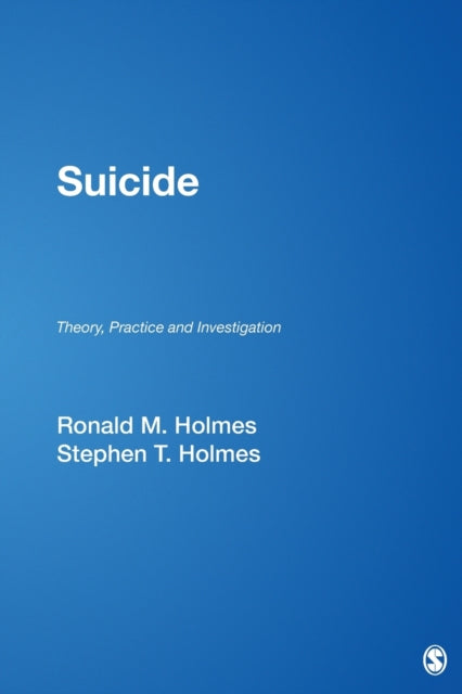 Book cover of: Suicide. By: Ronald M. Holmes