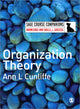 Book cover of: Organization Theory. By: Ann L Cunliffe