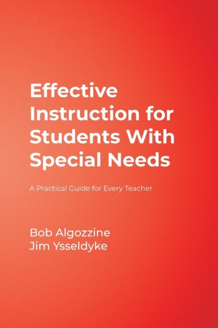 Book cover of: Effective Instruction for Students With Special Needs. By: James E. Ysseldyke