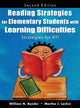 Book cover of: Reading Strategies for Elementary Students With Learning Difficulties. By: William N. Bender