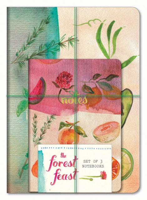 Book cover of: Forest Feast Notebooks (Set of 3). By: Erin Gleeson