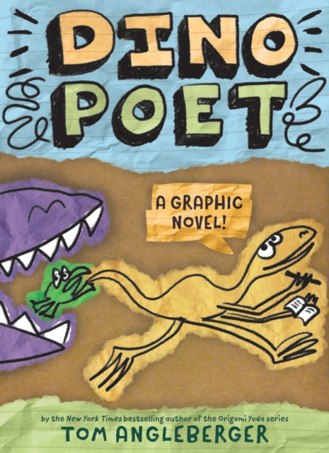 Book cover of: Dino Poet. By: Tom Angleberger