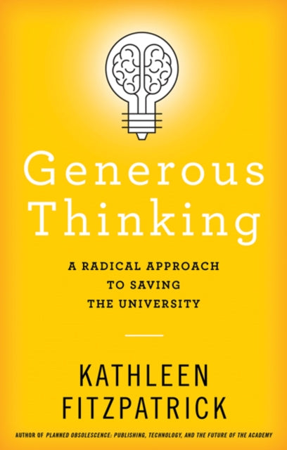 Book cover of: Generous Thinking. By: Fitzpatrick, Kathleen