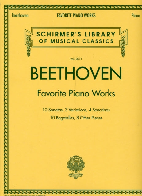 Book cover of: Beethoven - Favorite Piano Works