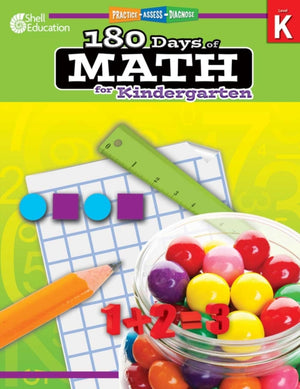180 Days™: Math for Kindergarten, Practice, Assess, Diagnose