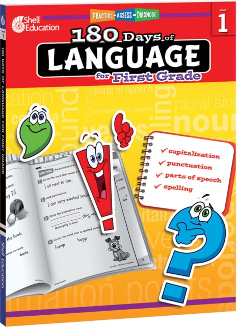 Book cover of: 180 Days™: Language for First Grade. By: Christine Dugan