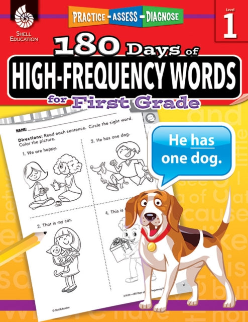 Book cover of: 180 Days™: High-Frequency Words for First Grade. By: Jodene Smith