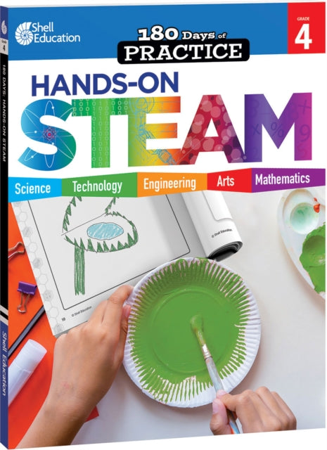 Book cover of: 180 Days™: Hands-On STEAM for Grade 4. By: Cheryl Lane