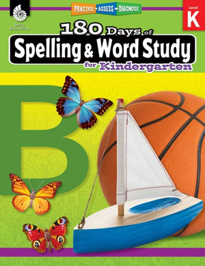 180 Days™: Spelling and Word Study for Kindergarten, Practice, Assess, Diagnose