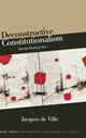 Book cover of: Deconstructive Constitutionalism. By: DE VILLE
