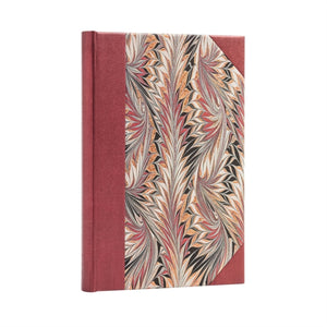 Rubedo (Cockerell Marbled Paper) Midi Unlined Hardcover Journal