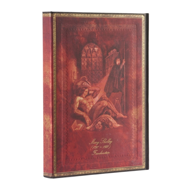 Book cover of: Mary Shelley, Frankenstein (Embellished Manuscripts Collection) Ultra Lined Hardback Journal (Wrap Closure). By: Paperblanks