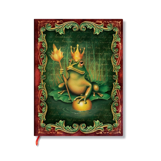 Book cover of: Brothers Grimm, Frog Prince (Fairy Tale Collection) Midi Lined Hardback Journal (Elastic Band Closure). By: Paperblanks