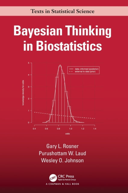 Book cover of: Bayesian Thinking in Biostatistics. By: Valen E. Johnson, Gary L. Rosner