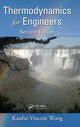 Book cover of: Thermodynamics for Engineers. By: Kau-Fui Vincent Wong