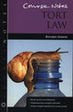 Book cover of: Course Notes: Tort Law. By: Brendan Greene