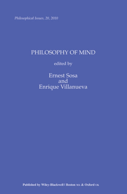 Book cover of: Philosophy of Mind, Volume 20